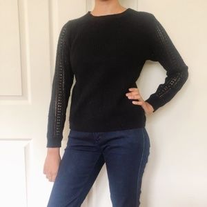 Club Monaco black crewneck sweater S P SW